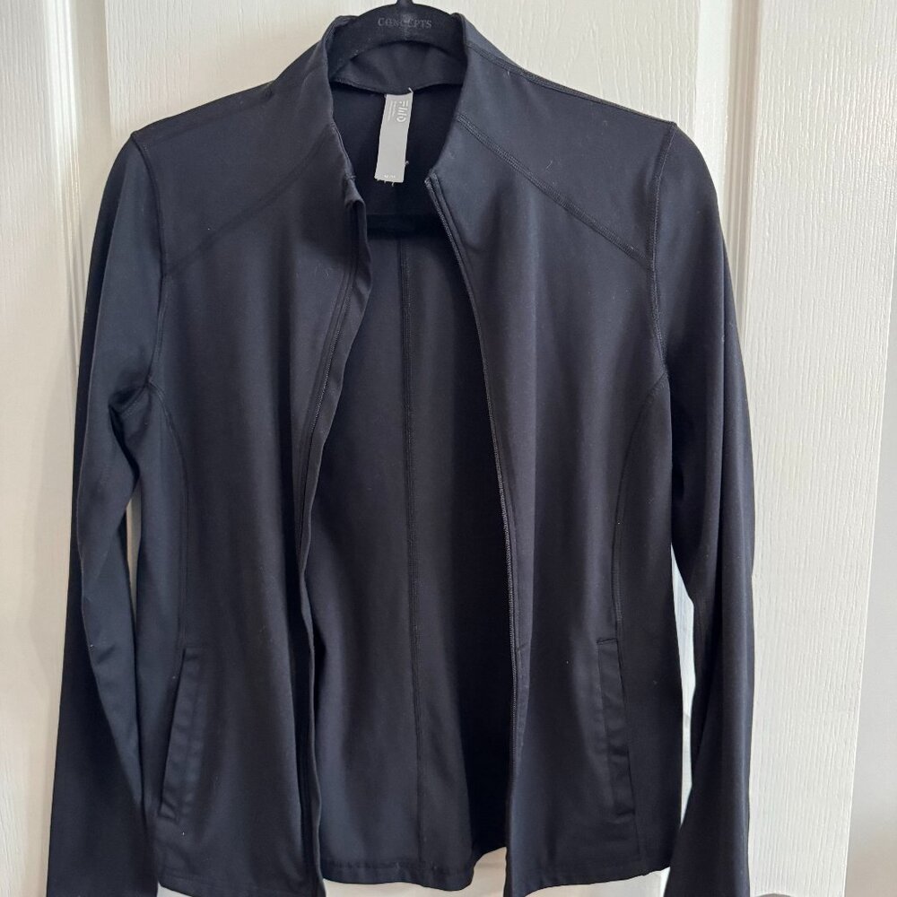 FWD Black Zip-Front Performance Jacket – Sleek & Functional